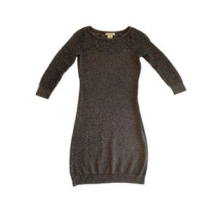 Arden B. Mini Dress, Black & Gold Sparkling (size S)